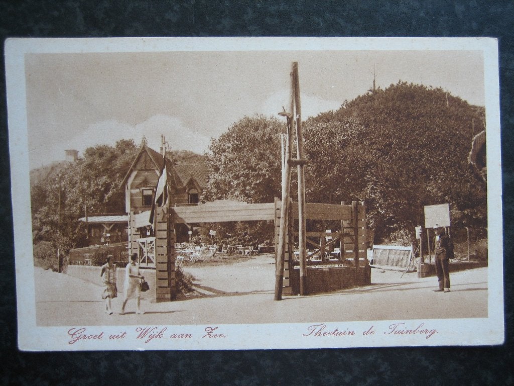 WIJK AAN ZEE  Theetuin De Tuinberg, Ophalen of Verzenden, 1940 tot 1960, Noord-Holland