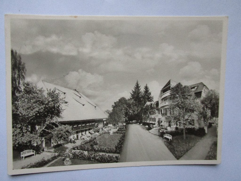 Ansichtkaart Duitsland - Hinterzarten Hotel Adler 1955, Verzenden, 1940 tot 1960, Gelopen, Duitsland
