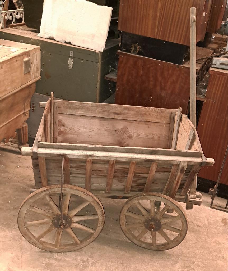 Bolderkar antieke bolderkar decoratie, Ophalen