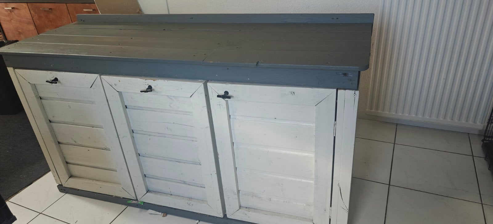 Handgemaakte afvalscheidingskast voor keuken, Ophalen, Gebruikt