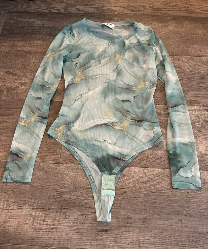 By Swan body groen glitter, maat S, Kleding | Dames, Nieuw, Ophalen of Verzenden, Lange mouw, Maat 36 (S)