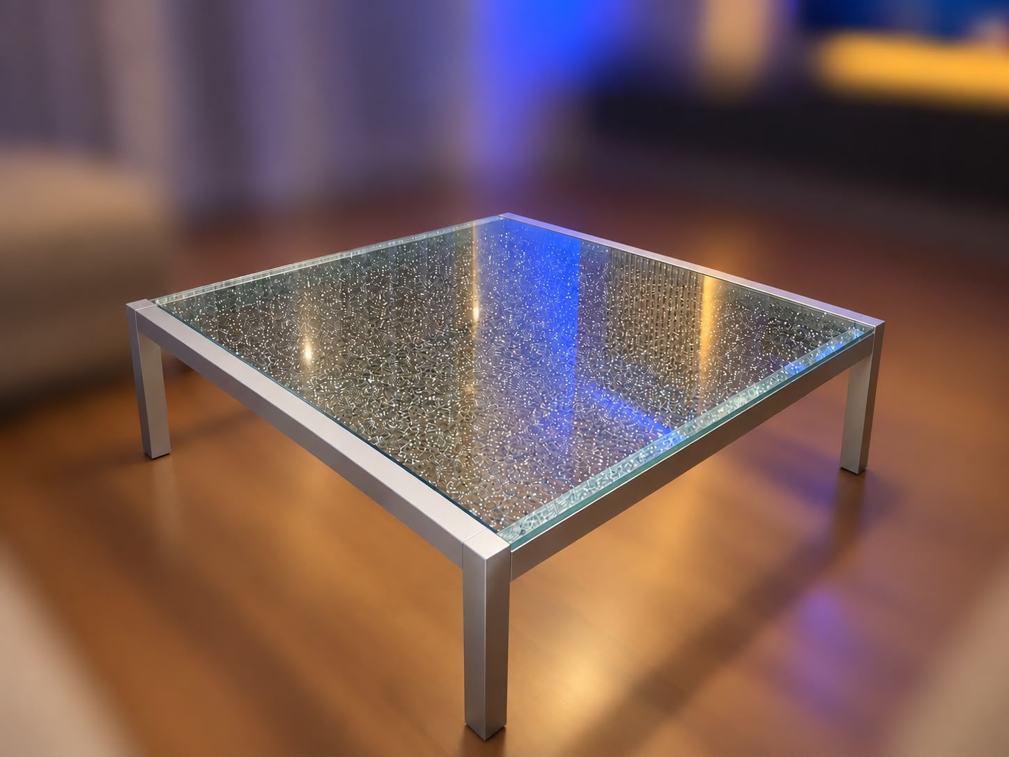 Salontafel 90x90, Ophalen, Gebruikt, 50 tot 100 cm, Vierkant
