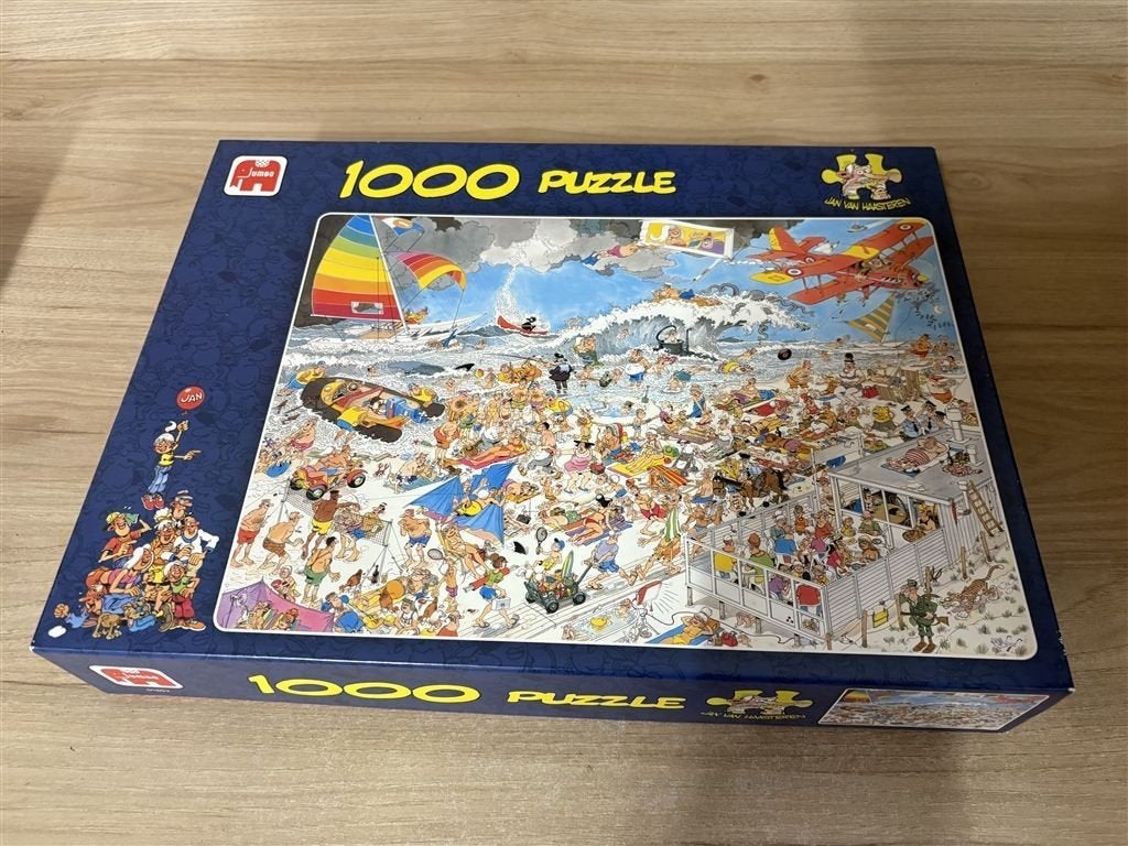 Jan van Haasteren - op het strand - 1000 stuks - s6035, Verzenden, 500 t/m 1500 stukjes, Zo goed als nieuw
