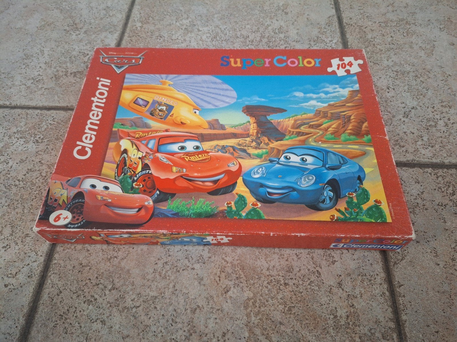 Clementoni Cars SuperColor Legpuzzel 104 stukjes, Ophalen of Verzenden, Minder dan 500 stukjes, Gebruikt, Legpuzzel