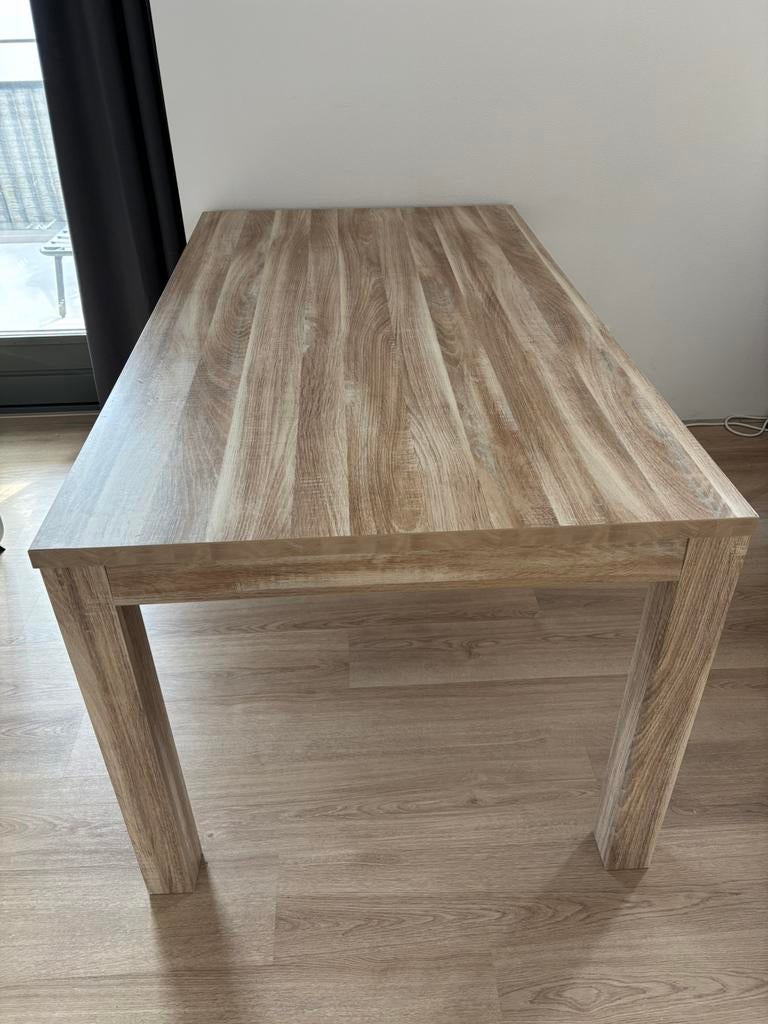 Eettafel 160x90 cm, Huis en Inrichting, Tafels | Eettafels, Ophalen, Gebruikt, 50 tot 100 cm, Vijf personen of meer