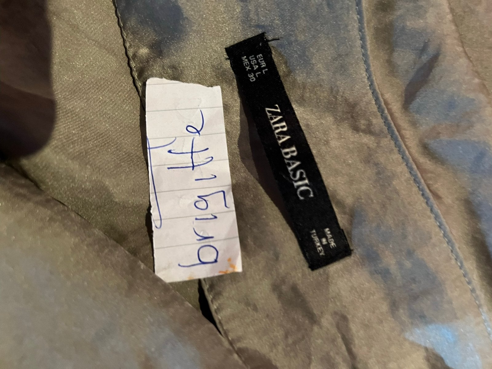 ZARA jurk met split maat L ZGAN beetje taupe, G, Ophalen of Verzenden, Zo goed als nieuw, V