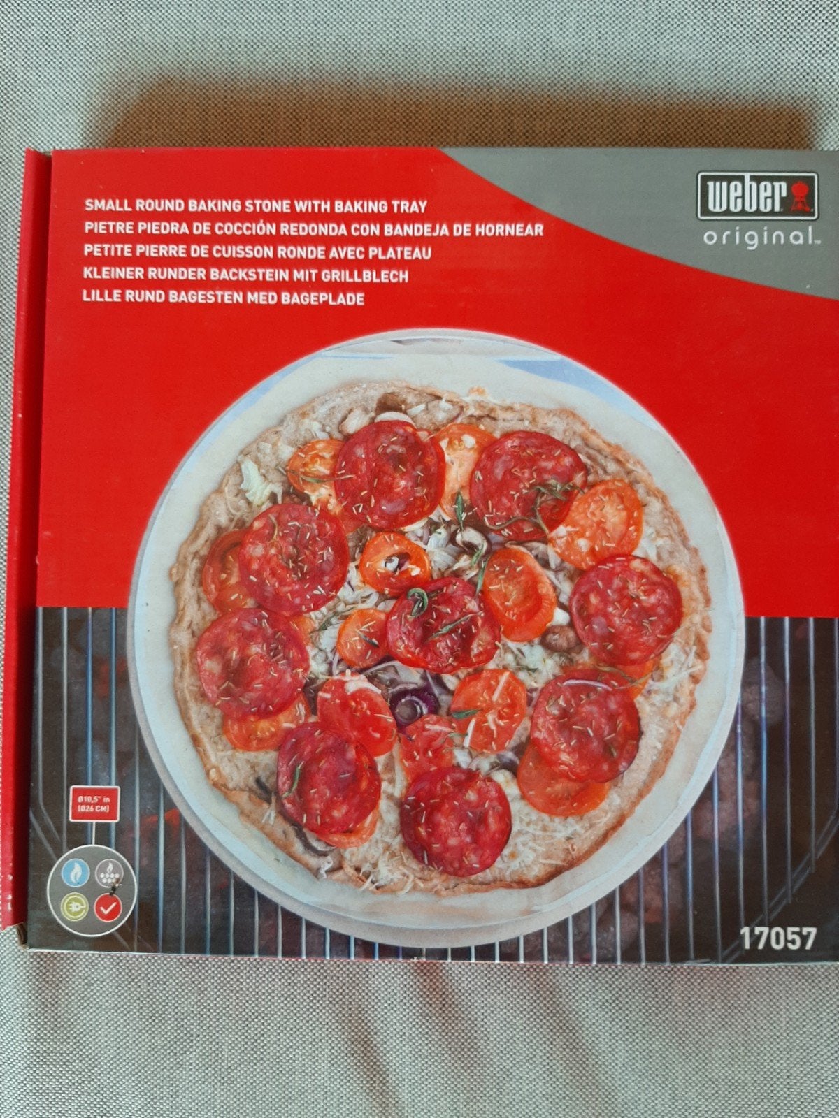 Nieuwe Weber pizzasteen met bakplaat, Ophalen of Verzenden, Nieuw, Weber