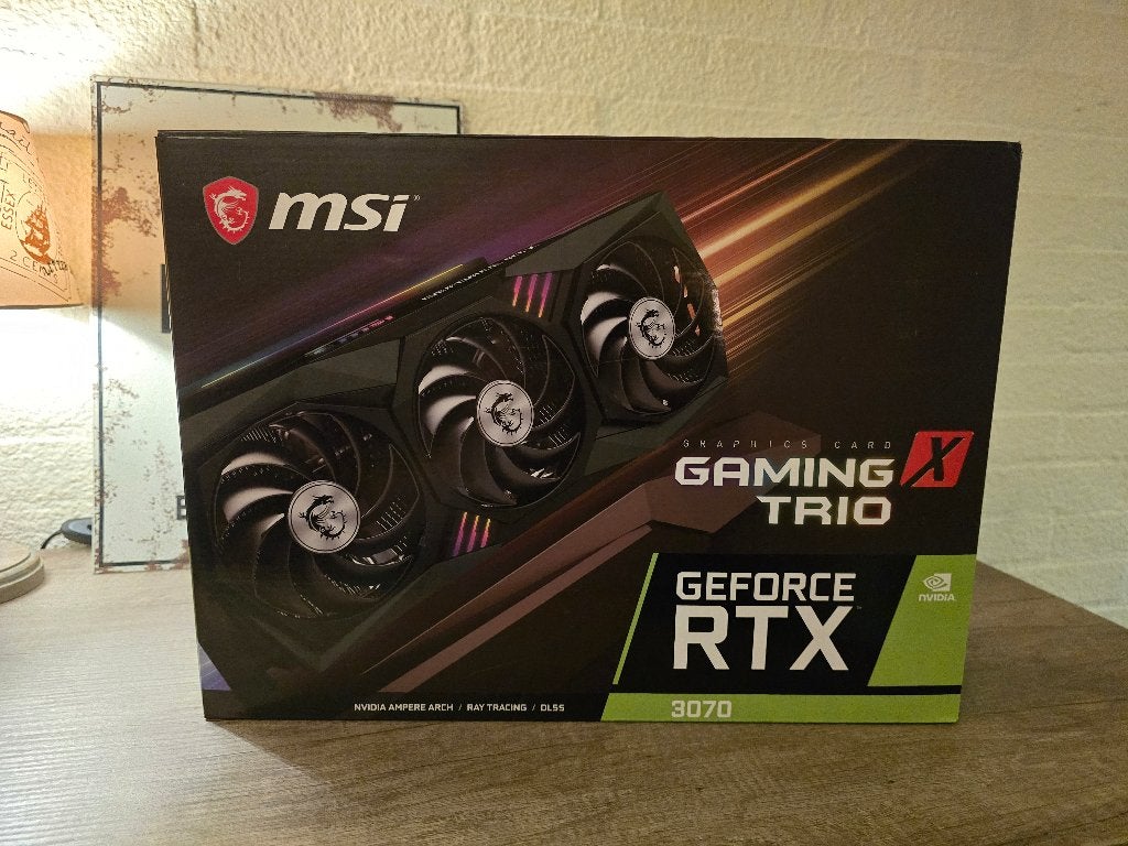 MSI Gaming Trio Geforce RTX 3070, Computers en Software, Videokaarten, Zo goed als nieuw, Nvidia, PCI-Express 4.0, GDDR6, HDMI