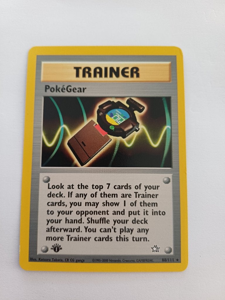 Pokémon - 1st Edition PokéGear 88/111-Neo Genesis- Erg Mooi!, Verzenden, Zo goed als nieuw, Losse kaart
