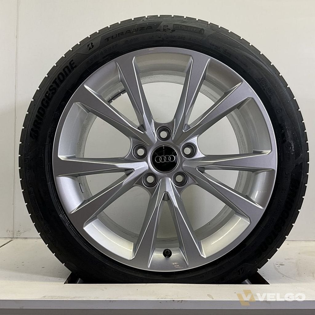 AUDI A3 SET VELGEN + ZOMERBANDEN 17 INCH, Gebruikt, -, -, Banden en Velgen