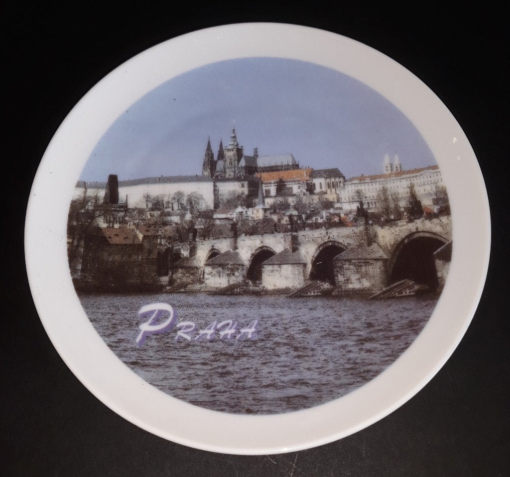 Mooi wandbord - Praag - gemerkt, Ophalen of Verzenden