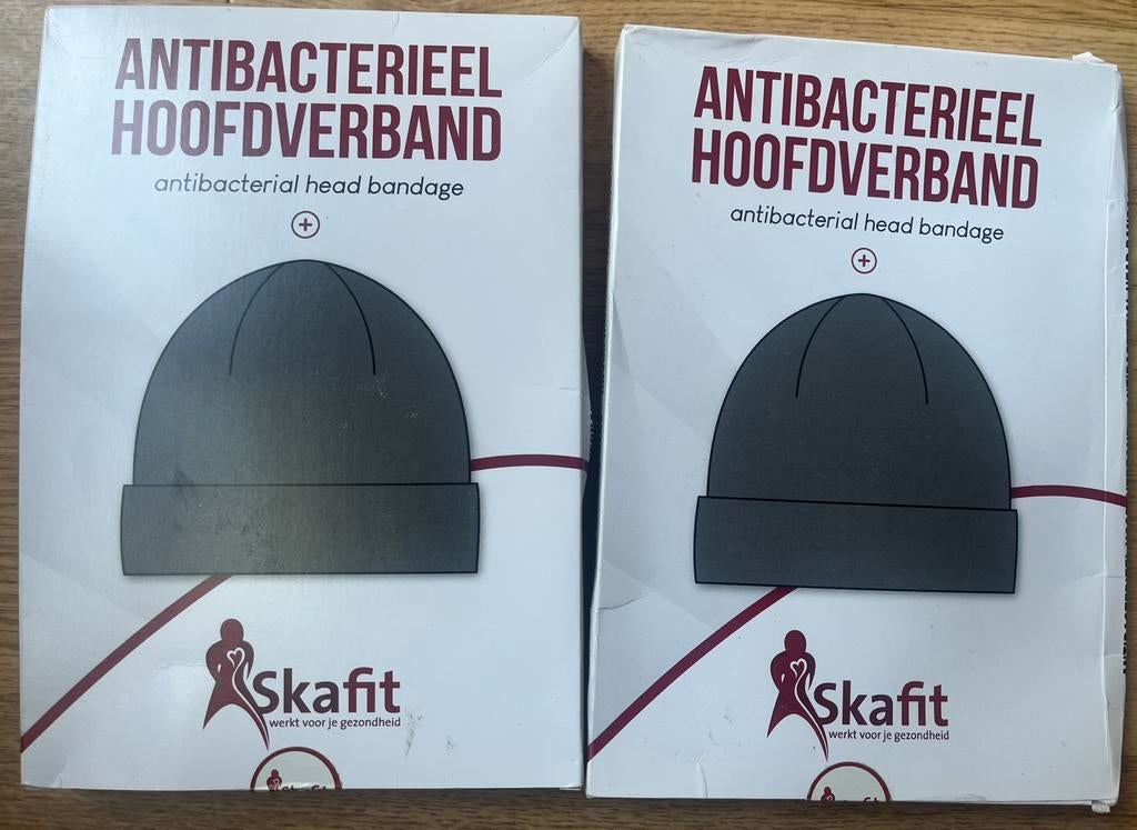 Skafit antibacteriël hoofdverband/muts 2stuks, Ophalen of Verzenden, Nieuw, Overige maten, Muts