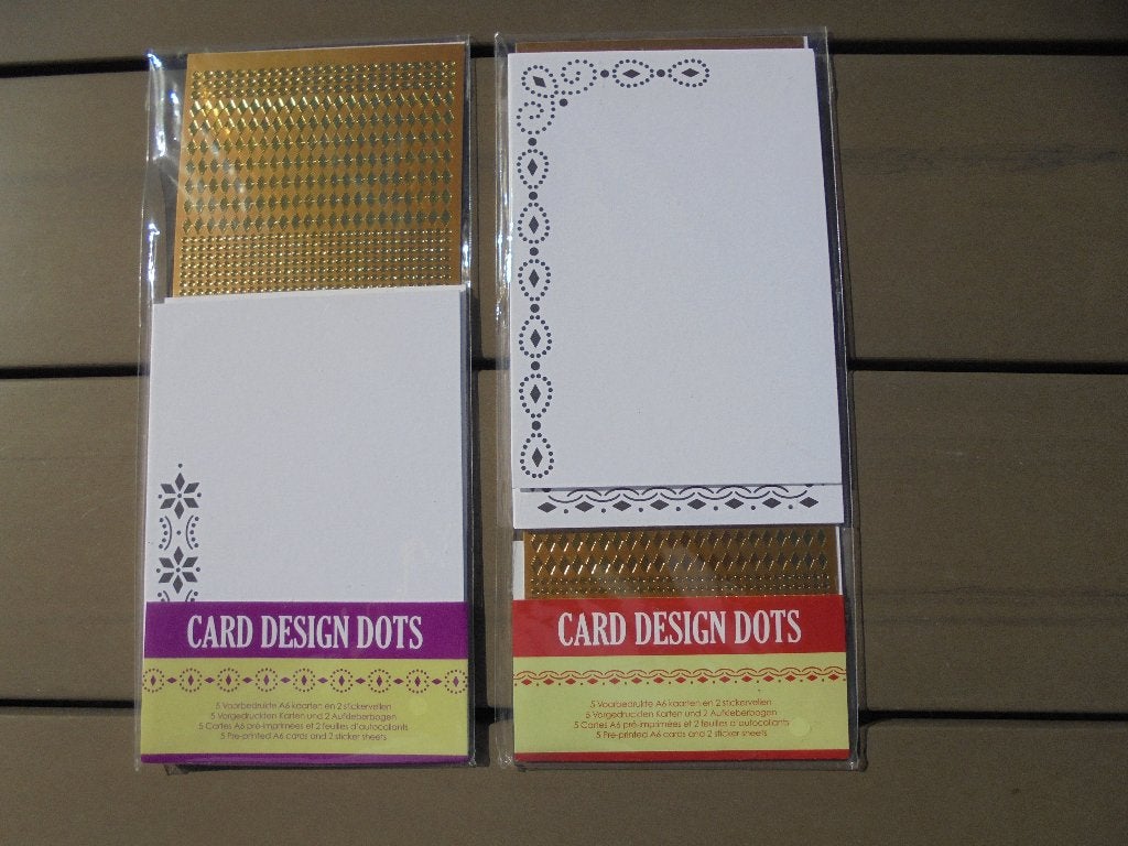2 NIEUWE pakjes card design dots, Hobby en Vrije tijd, Ophalen of Verzenden, Nieuw, Overige thema's, Overige typen