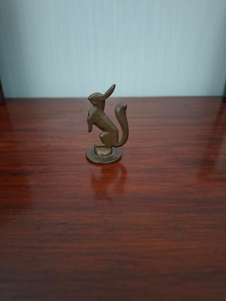 Vintage Eekhoorn Beeldje - Brons, Ophalen of Verzenden, Brons