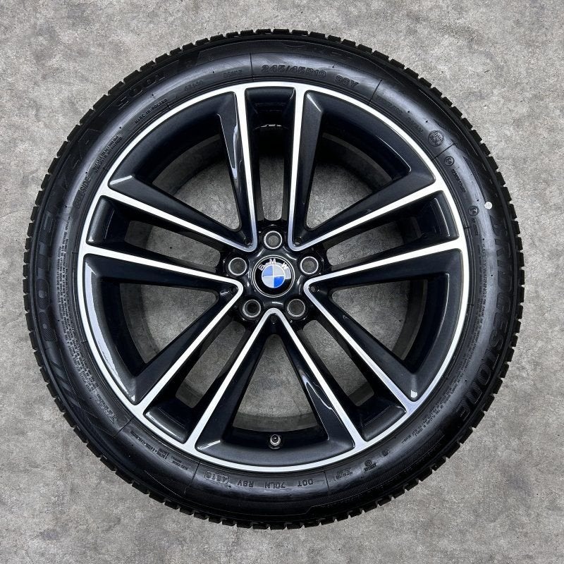 19 inch originele velgen + zomerbanden BMW 7 serie G11 G12, Gebruikt, -, -, Banden en Velgen