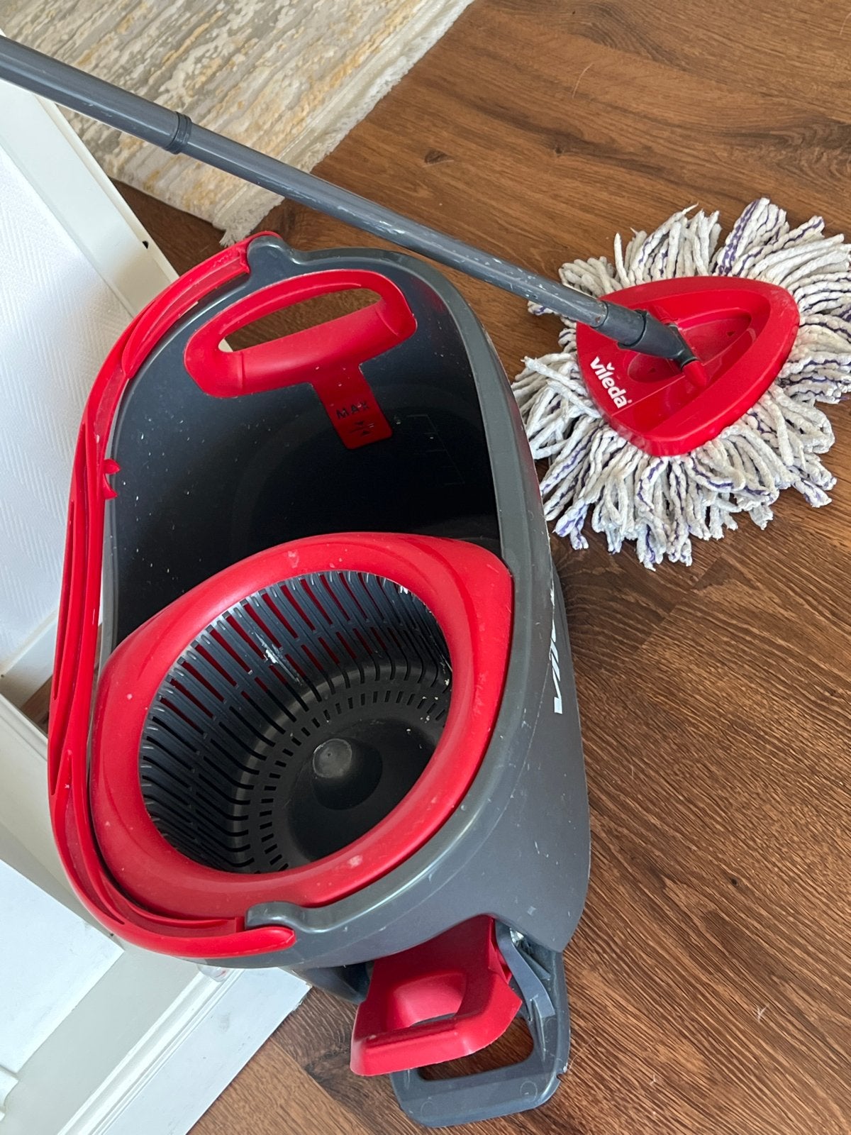 Vileda Easy Wring & Clean Turbo Mop en Emmer Set, Ophalen, Mop of Dweil