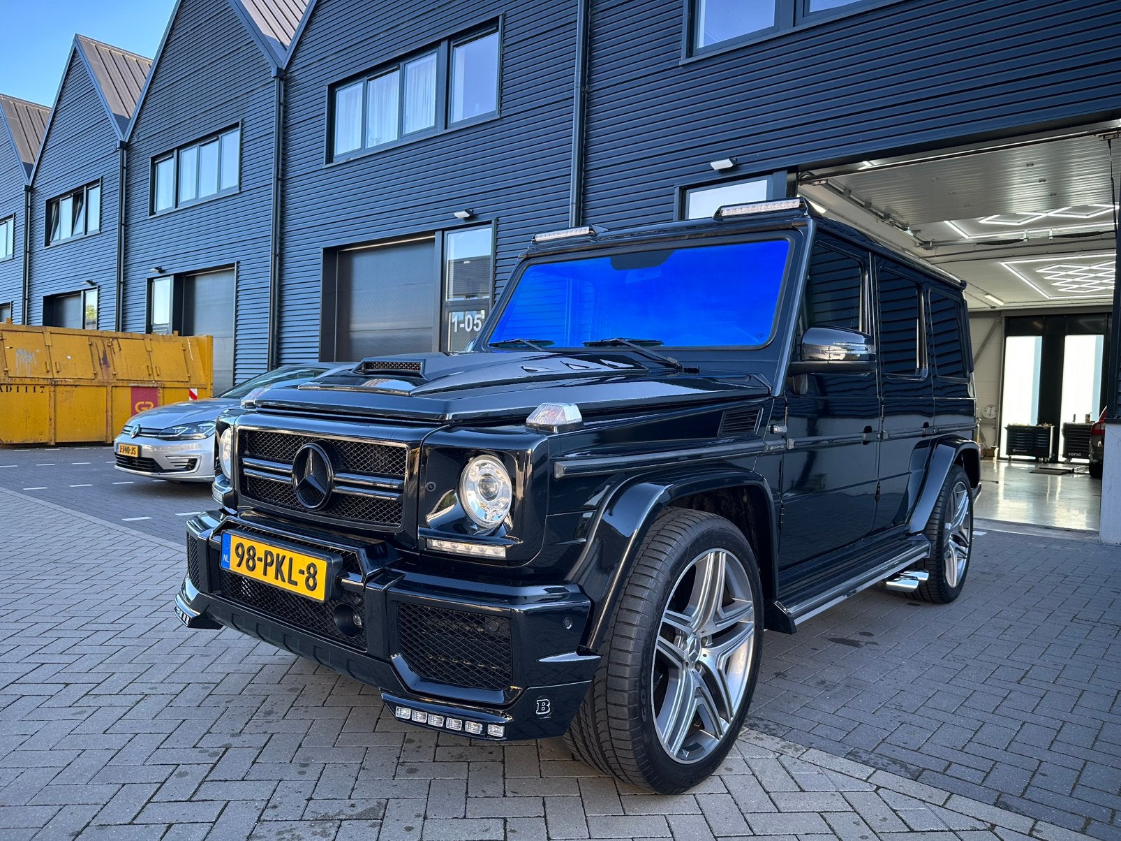 Mercedes G klasse brabus oldtimer1985 Zwart, Auto's, Automaat, 2717 cc, Zwart, Leder