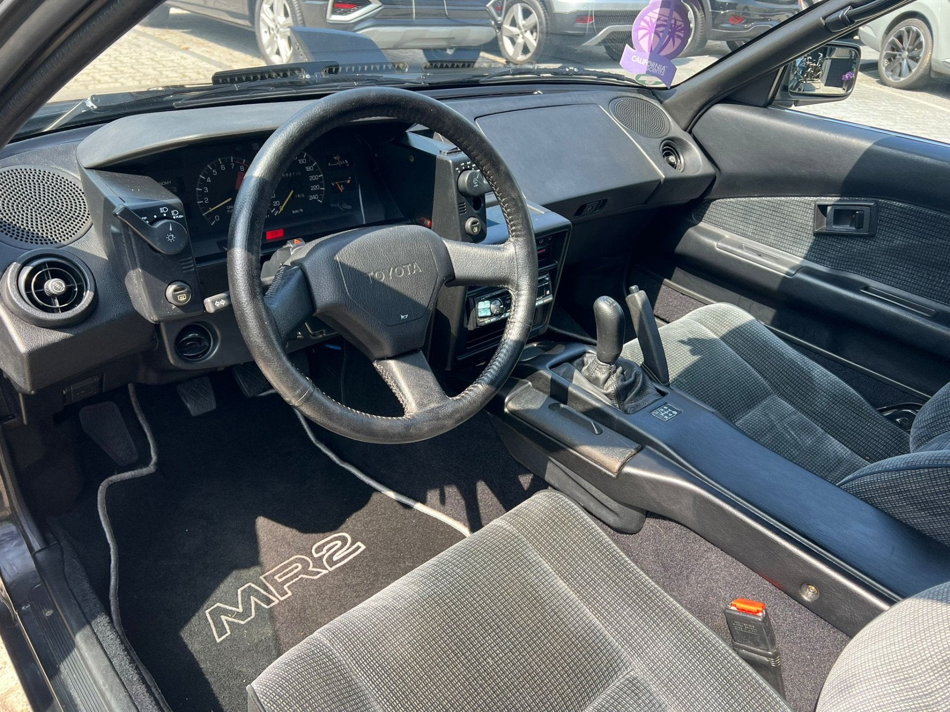 Toyota MR2 1.6 TC 16 targa, elek ramen, lmv (bj 1989), Zwart, Zwart, Bedrijf, Handgeschakeld