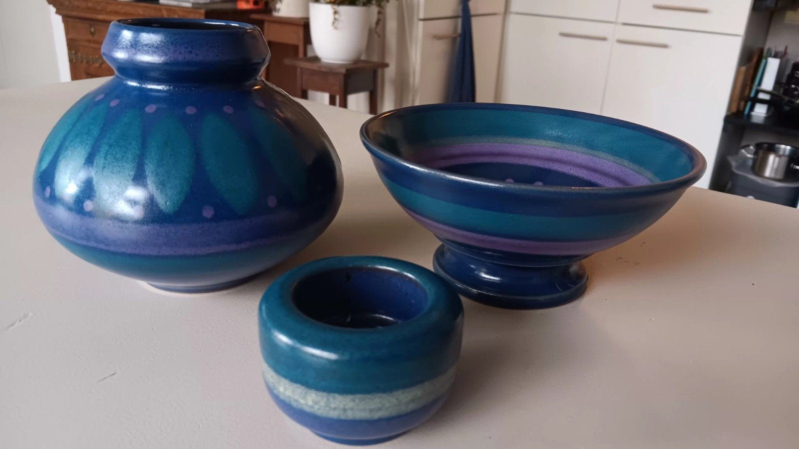 vintage keramieken set van KMK (Keramik Manufaktur Kupfermüh, Ophalen of Verzenden