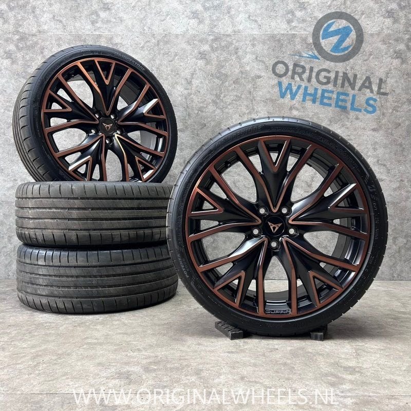 19 inch originele velgen + zomerbanden Cupra Leon 5FA601025R, Auto-onderdelen, Banden en Velgen, 19 inch, Gebruikt, -, -