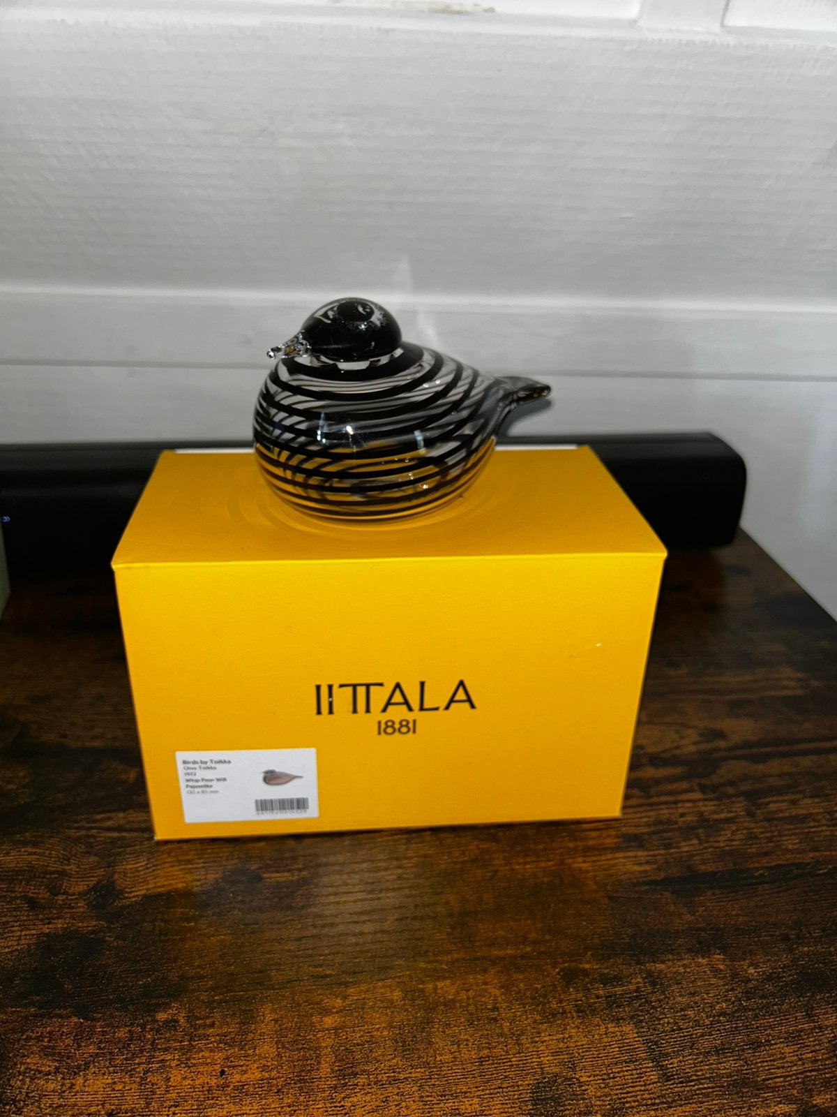 Iittala Birds by Toikka Whip-Poor-Will – met doos en bon, Antiek en Kunst, Ophalen