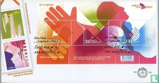 FDC E503 Weken van de kaart 2004 NL onbeschreven, Postzegels en Munten, Postzegels | Eerstedagenveloppen, Ophalen of Verzenden