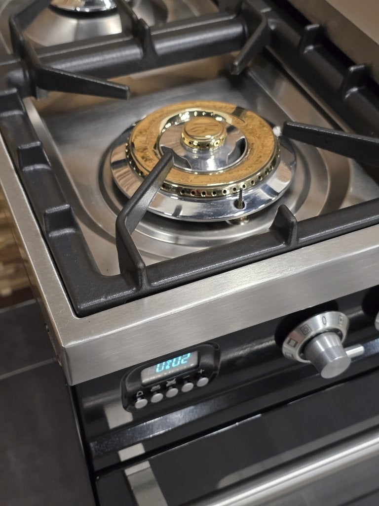 Boretti fornuis 90cm hoogglans zwart + rvs 2 ovens Frytop, Niet ingevuld, 60 cm of meer, Niet ingevuld, Ophalen of Verzenden