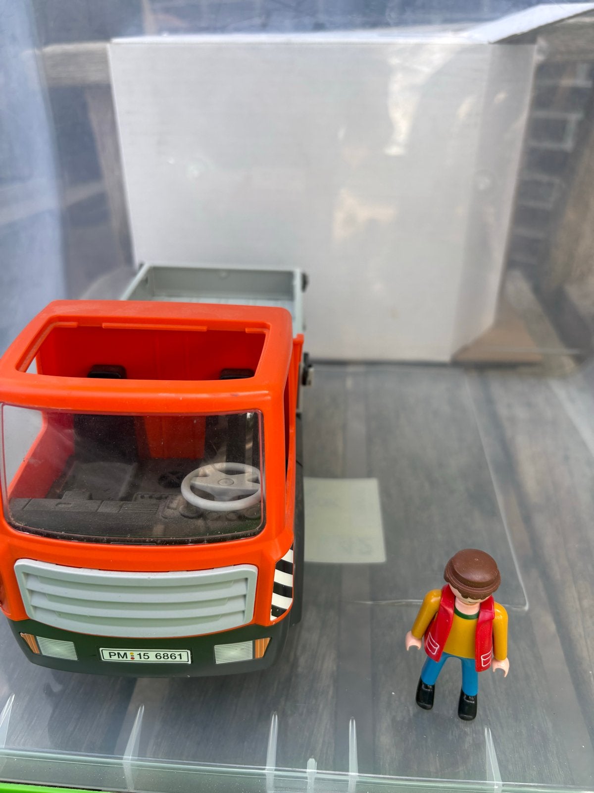 Playmobil vrachtwagen met figuur, Ophalen of Verzenden, Gebruikt