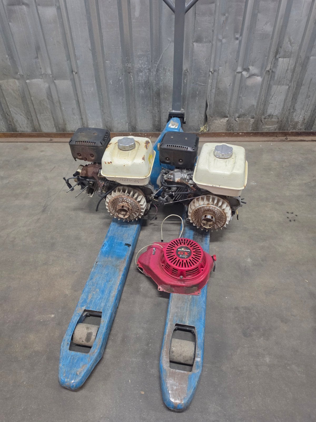 2x Honda GX340 benzine motor voor onderdelen /reparatie, Ophalen, Gebruikt