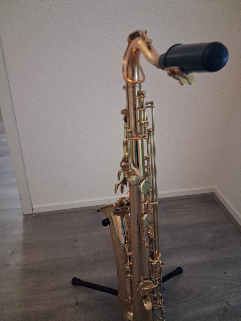 Stewart Ellis Tenor Saxofoon met koffer, Muziek en Instrumenten, Ophalen, Zo goed als nieuw, Tenor, Met koffer