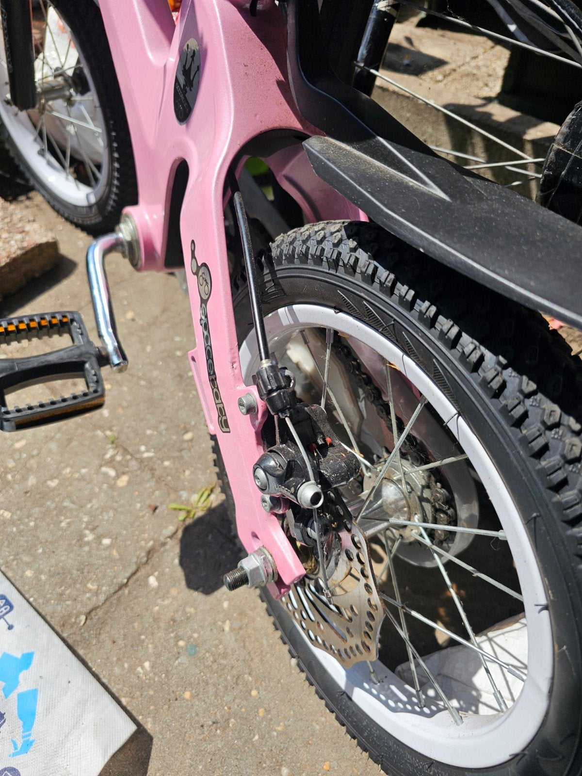 meisjes fiets, Ophalen, Gebruikt