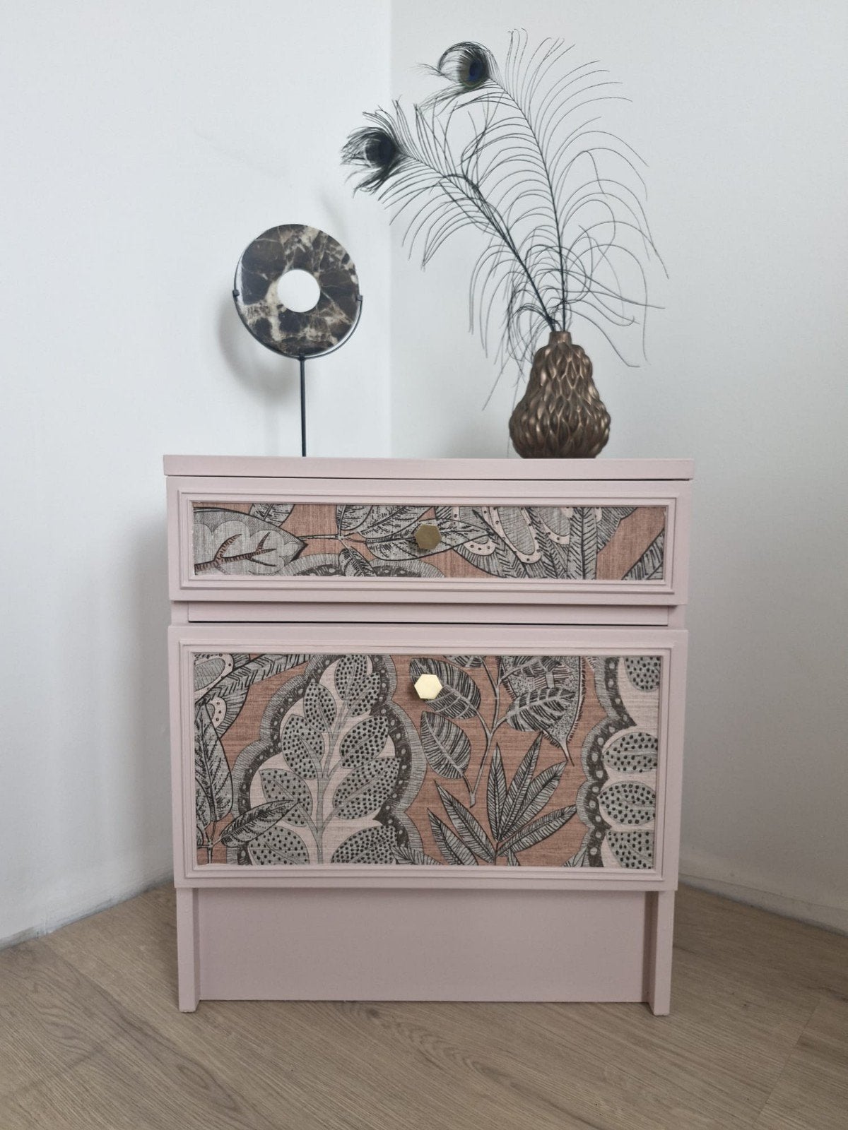 Nachtkastje gerestyled, Ophalen, 1 of 2 laden, 50 tot 100 cm, Minder dan 100 cm