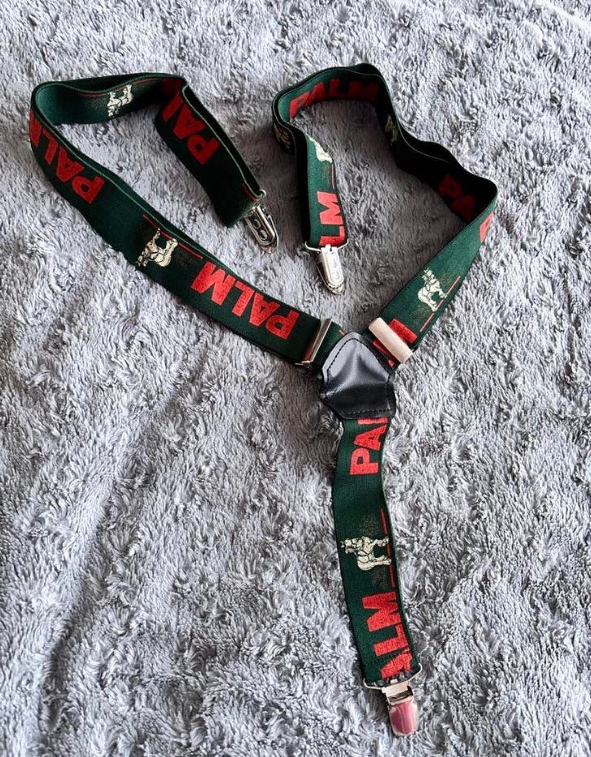 Palm bier Bretels - Groen met Rood Logo, Overige kleuren, Ophalen of Verzenden, Zo goed als nieuw, 115 cm of meer