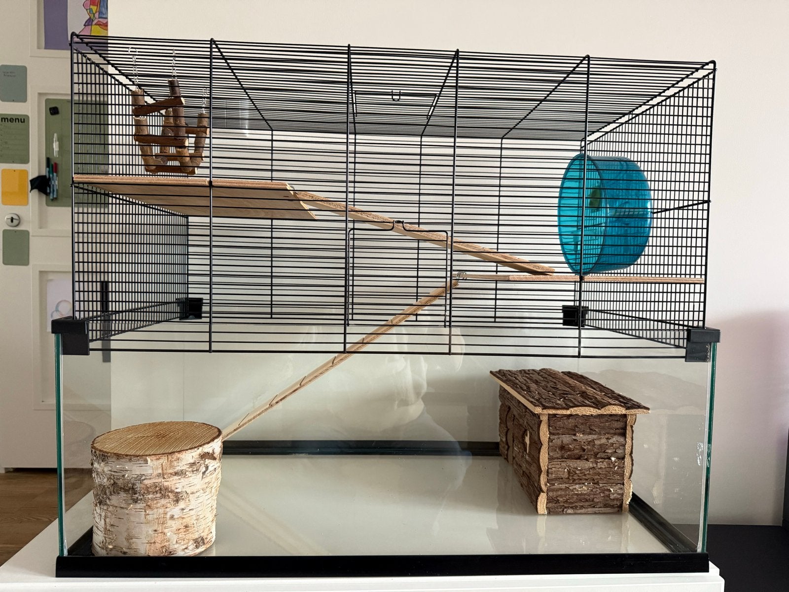 Hamsterkooi 77 x 65 x 42 cm, Ophalen, Gebruikt