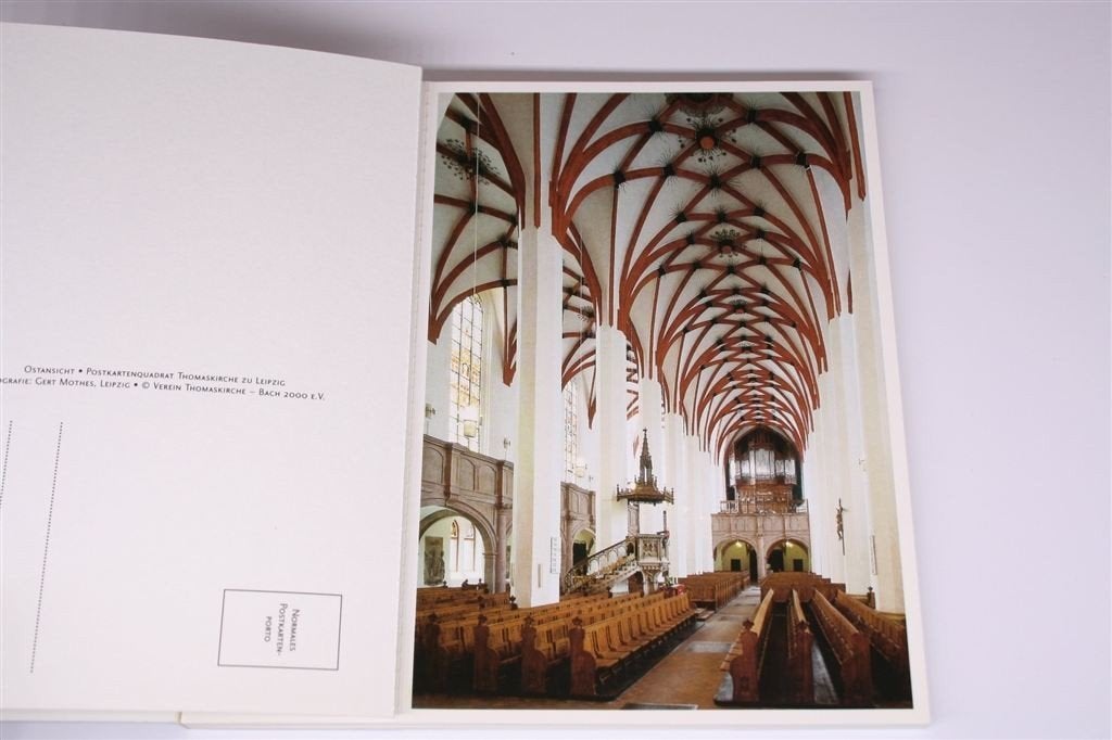De Thomaskirche van J.S. Bach, Leipzig — 20 Postkaarten, Ophalen of Verzenden, Zo goed als nieuw, Europa