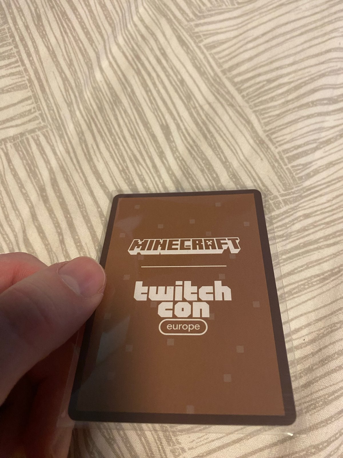 Minecraft CrafterCape TwitchCon Exclusive, Ophalen of Verzenden, Zo goed als nieuw