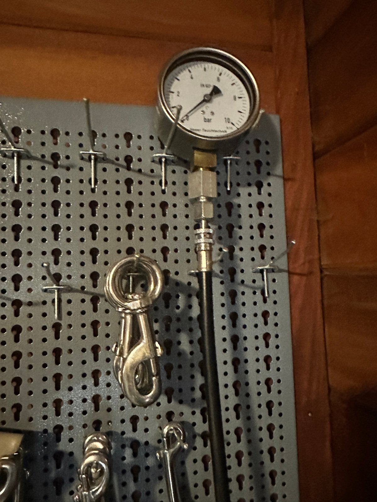 Heinrich Weikamp Middendrukmeter 0,1 bar voor duikapparatuur, Ophalen of Verzenden, Gebruikt