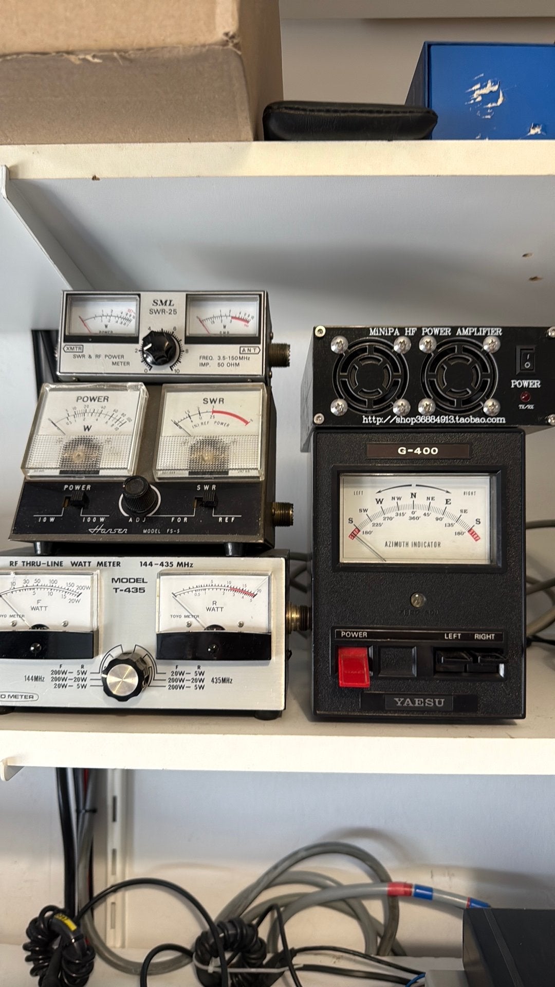 Diverse antenne power meters en rotor bediening in 1 koop., Ophalen of Verzenden, Gebruikt, Zender en Ontvanger
