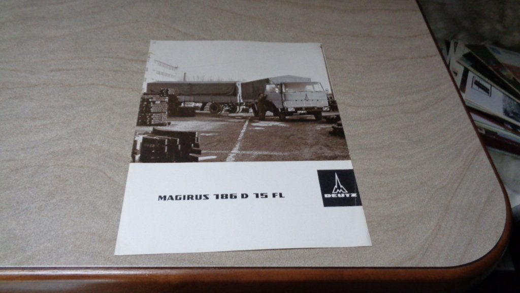 Zeldzame Folder Magirus-Deutz  MAGIRUS 186 D 15 FL  , 7-1967, Verzenden, Zo goed als nieuw, Overige merken