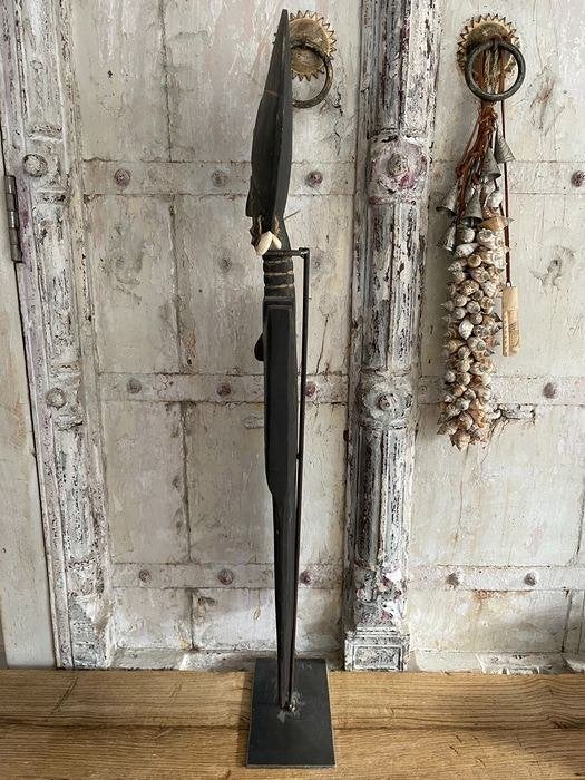 XL Ashanti Akua'ba shell fork doll uit Ghana, Ophalen of Verzenden