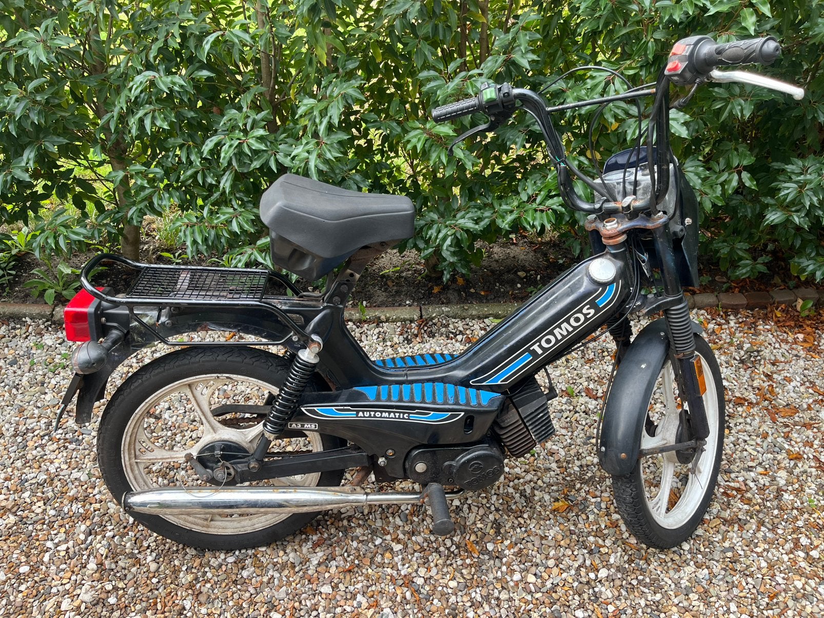 Tomos snorfiets blauw kenteken | Rijdt goed | 40 km/u, Ophalen, Gebruikt, 2 versnellingen, 50 cc