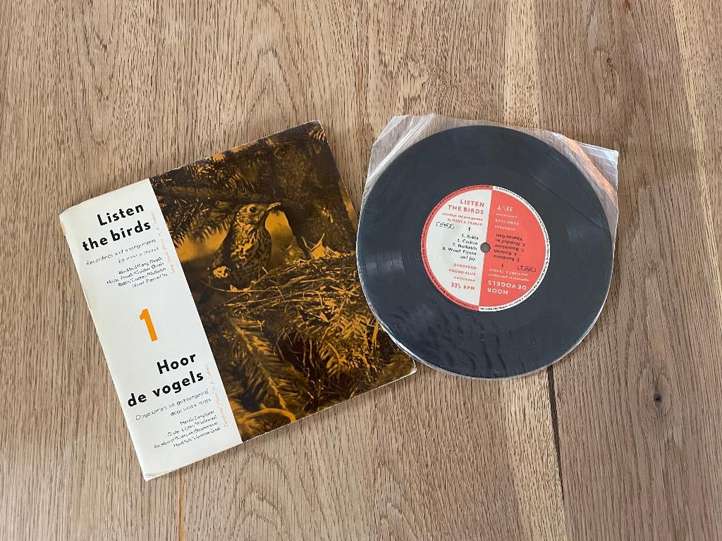 D349 Single Vinyl Hoor de Vogels Listen the Birds - 1, Ophalen of Verzenden, Gebruikt, Overige formaten