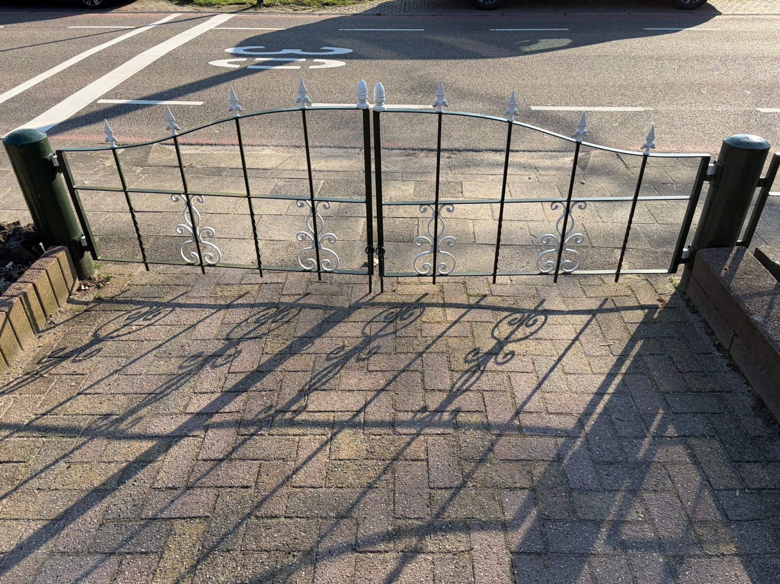 Handgemaakt tuinhek 12 meter, Ophalen, Zo goed als nieuw, IJzer, Tuinhek