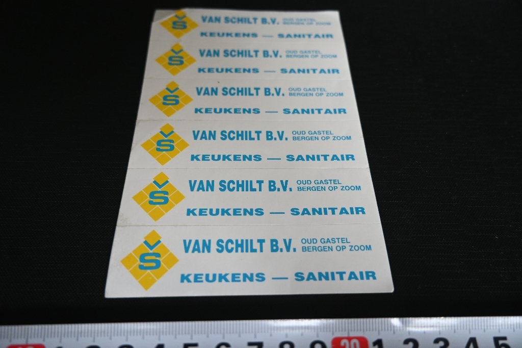 sticker set oud gastel bergen op zoom VAN SCHILT keukens, Ophalen, Zo goed als nieuw