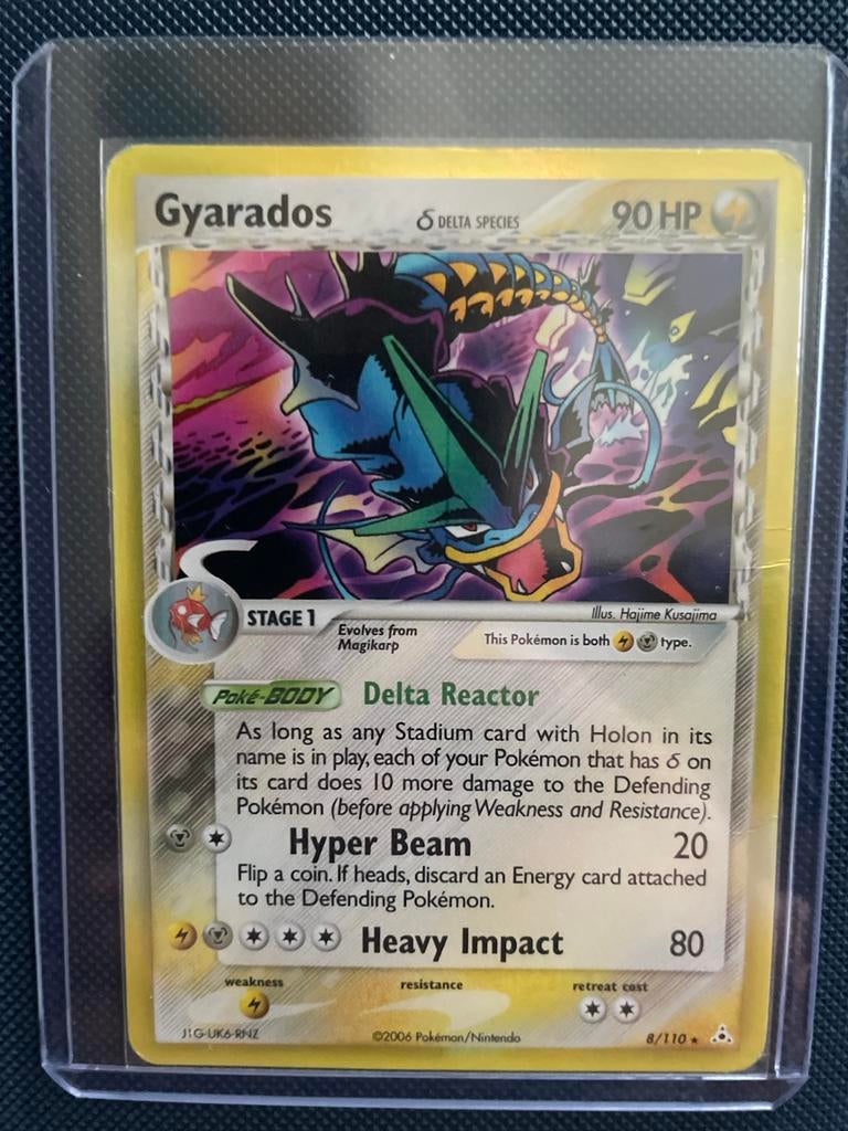Gyarados Delta Species Pokémonkaart, Hobby en Vrije tijd, Verzamelkaartspellen | Pokémon, Ophalen of Verzenden, Gebruikt, Losse kaart