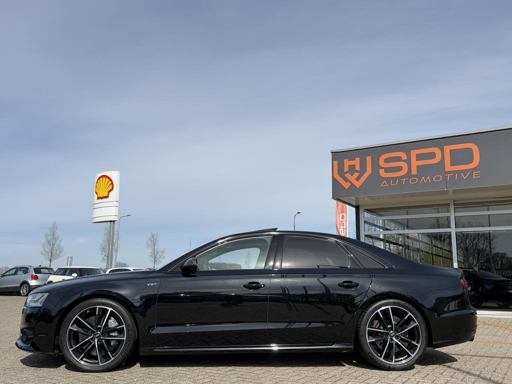 Audi S8 4.0 TFSI S8 plus quattro|Keramisch|B&O|Nacht|Exclusi, Auto's, Audi, Automaat, Dealer onderhouden, Gebruikt, Zwart