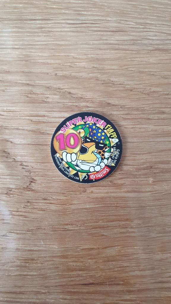Joker Flippo 10 punten met gele poot Chester Cheetos Smiths, Ophalen of Verzenden, Looney Tunes, Losse flippo's