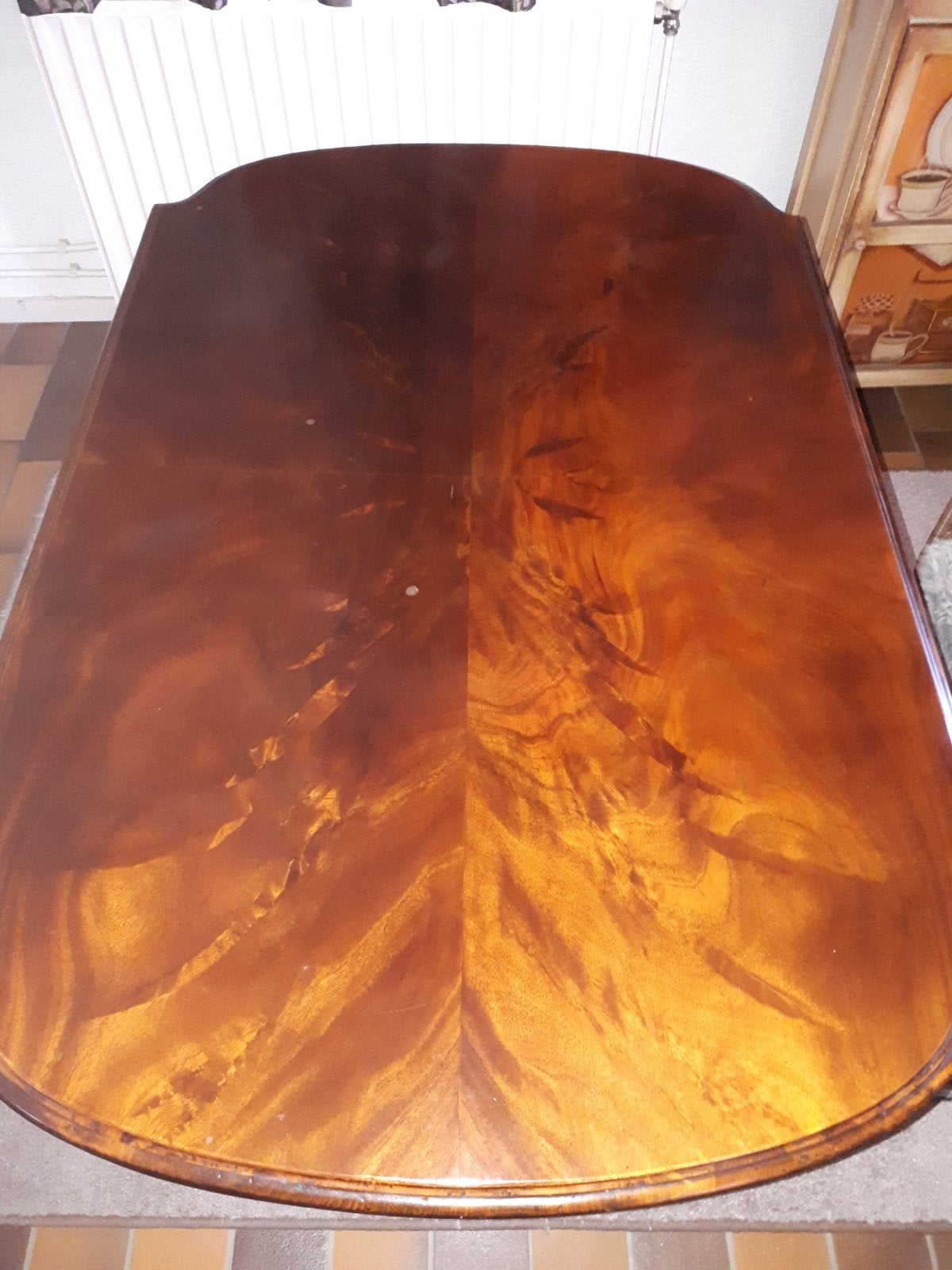 Eettafel ovaal mahoniehout op leeftijd, Antiek en Kunst, Antiek | Meubels | Tafels, Ophalen