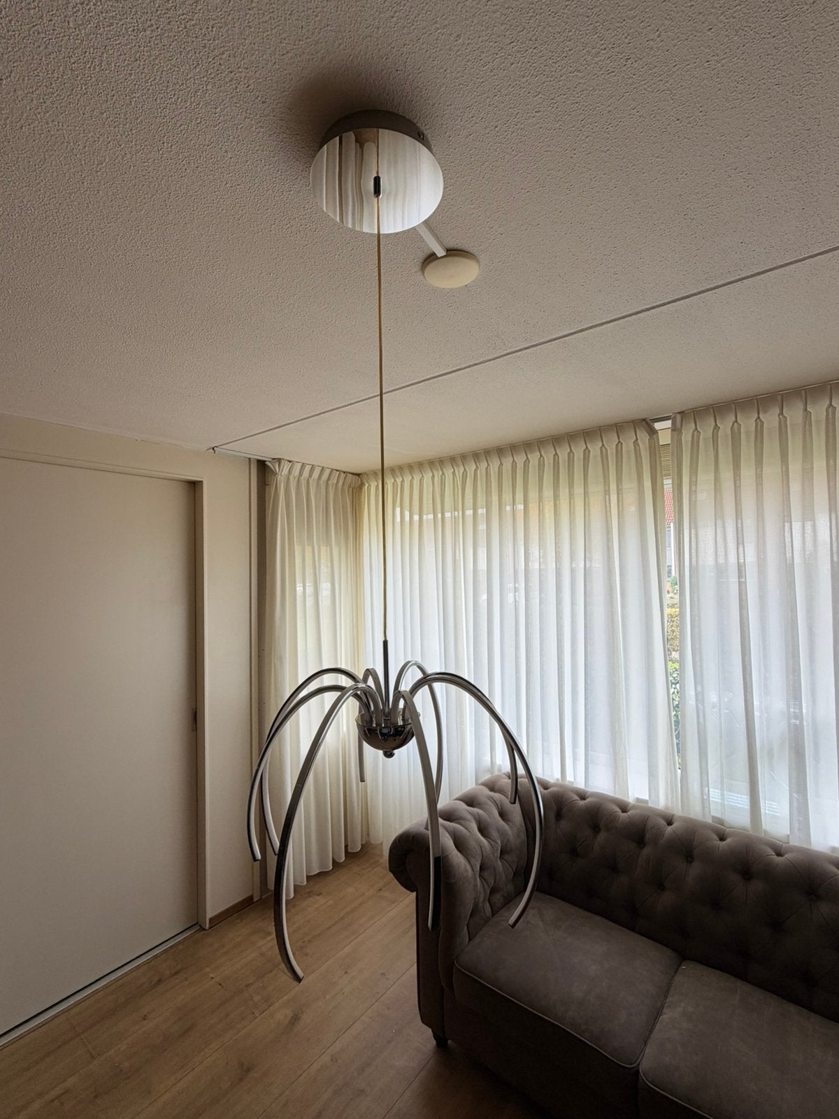 Hanglampen gebogen armen, Ophalen of Verzenden, Gebruikt, Overige materialen, Overige fittingen