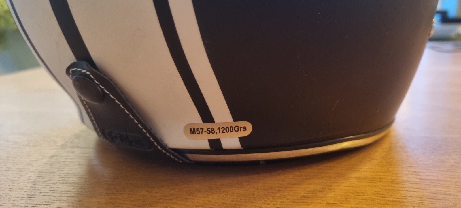 MTS Retro Motorhelm Zwart/Wit - Maat M (57-58cm), Ophalen of Verzenden, Gebruikt, Medium, MTS
